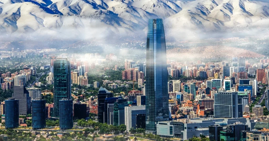 Santiago Chile cityscape - Best Safest Places to Visit in South America.